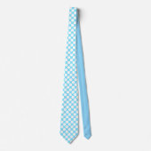 Light Blue Jumbo Polka Dots Custom Necktie ネクタイ (正面)