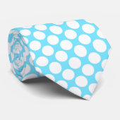 Light Blue Jumbo Polka Dots Custom Necktie ネクタイ (ロール)