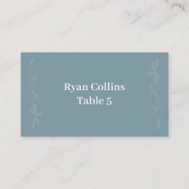 Light blue leaf Place Cards プレイスカード