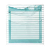 Light Blue Marble Elegant Modern Pattern ノートパッド (正面)