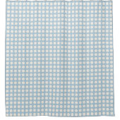 Light blue Marshmallow Pattern Shower Curtain シャワーカーテン (正面)