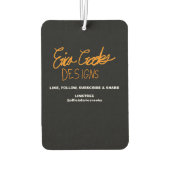 light blue monster alien cartoon カーエアーフレッシュナー (裏面)