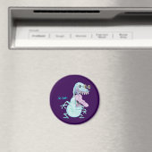 light blue monster alien cartoon マグネット (インサイチュ (食洗機))