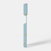 Light Blue Phone Case with Big M Logo and Yellow S iPhoneケース (右側面)