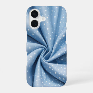 Light Blue Polka Dot Phone Case iPhone 16ケース