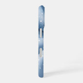 Light Blue Polka Dot Phone Case iPhone 16ケース (右側面)