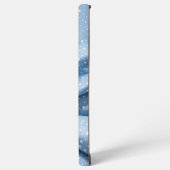 Light Blue Polka Dot Phone Case Samsung Galaxyケース (左側面)