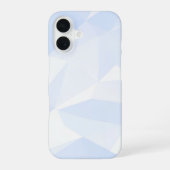 Light Blue Polygon Geometric iPhone 16ケース (裏面)