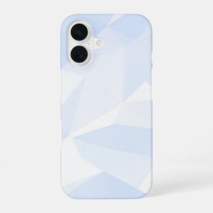 Light Blue Polygon Geometric iPhone 16ケース