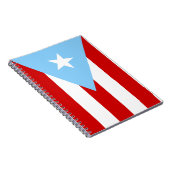Light Blue Puerto Rican Flag ノートブック (右側)