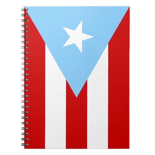 Light Blue Puerto Rican Flag ノートブック (正面)