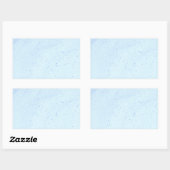 Light Blue Sand 長方形シール (シート)