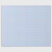 Light Blue Simple Plaid ラッピングペーパー (フラット)