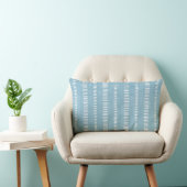 Light Blue Striped Lumbar Pillow ランバークッション (椅子)