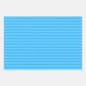 Light Blue Stripes ラッピングペーパーシート (正面3)