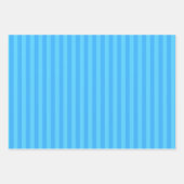 Light Blue Stripes ラッピングペーパーシート (正面)