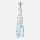 Light blue tie with raindrop pattern ネクタイ (正面)