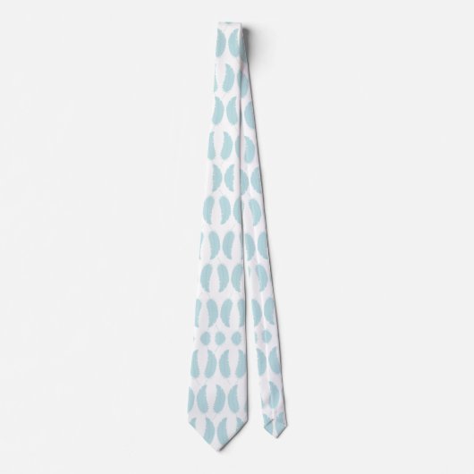 Light blue tie with raindrop pattern ネクタイ (正面)