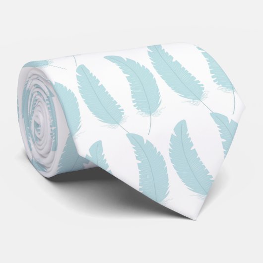 Light blue tie with raindrop pattern ネクタイ (ロール)