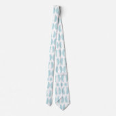 Light blue tie with raindrop pattern ネクタイ (裏面)