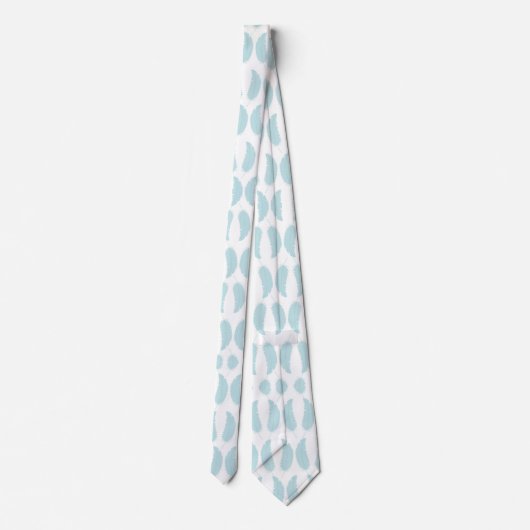 Light blue tie with raindrop pattern ネクタイ (裏面)