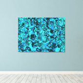 Light Blue Turquoise キャンバスプリント (インサイチュ (ウッドフロア))