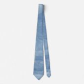 Light Blue Watercolor Custom Necktie ネクタイ (正面)
