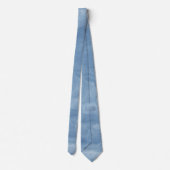 Light Blue Watercolor Custom Necktie ネクタイ (裏面)
