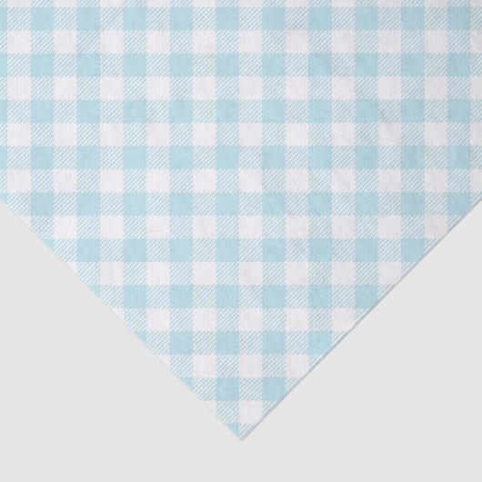LIGHT BLUE & WHITE EASTER PLAID PATTERN 薄葉紙 (詳細)