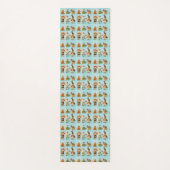 Light blue wrapping paper featuring a repeated  ヨガマット (正面)