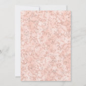 Light Blush Bow Clean Personalized Baby Shower  招待状 (裏面)