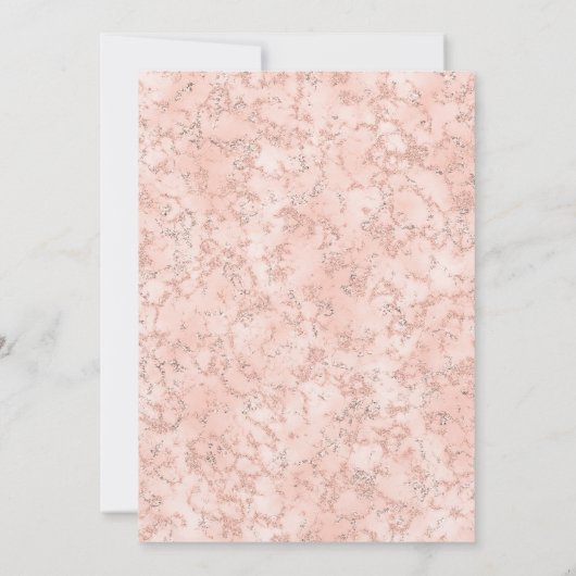 Light Blush Bow Clean Personalized Baby Shower  招待状 (裏面)