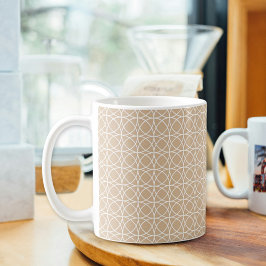 Light Brown Circle Mug コーヒーマグカップ
