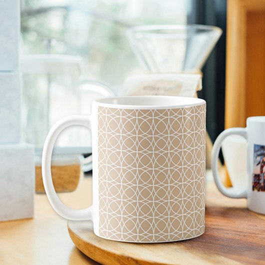 Light Brown Circle Mug コーヒーマグカップ