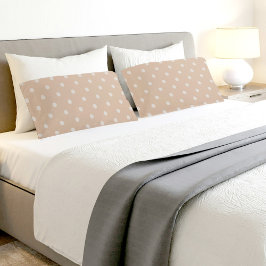 Light Brown Circles PatternPair Of Pillowcases 枕カバー