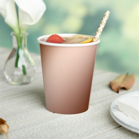 Light Brown Copper Infusion Gradient結婚、のカップ 紙コップ (インサイチュ)