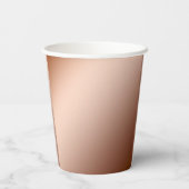 Light Brown Copper Infusion Gradient結婚、のカップ 紙コップ (裏面)