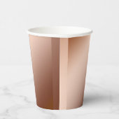 Light Brown Copper Infusion Gradient結婚、のカップ 紙コップ (右)