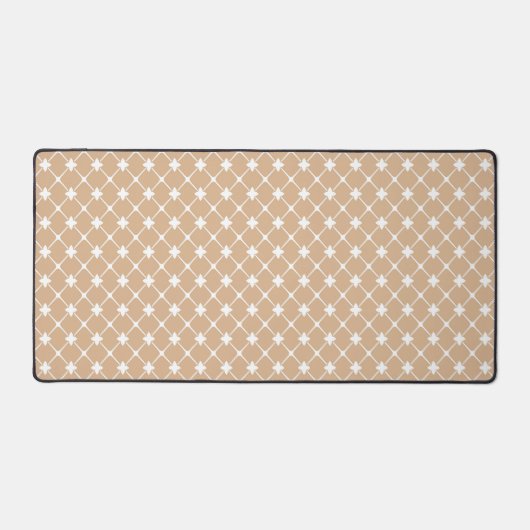 Light Brown Moroccan Pattern Desk Mat デスクマット (正面)