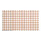 Light Brown Plaid Pattern Pillowcase 枕カバー (裏面)