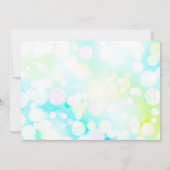 LIGHT BUBBLES バット・ミツバのご招待 招待状 (裏面)