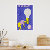 Light Bulb & Camera Matchbox Art Print, Hungarian ポスター (キッチン)