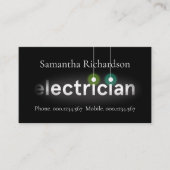 Light Bulbs Electrician Vignette 名刺 (正面)