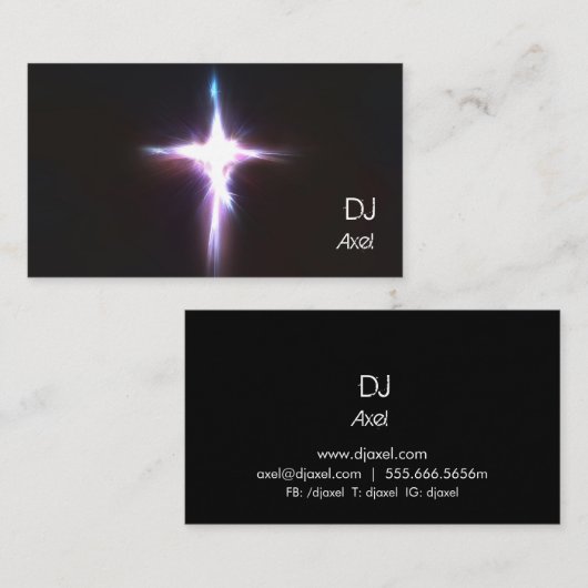 Light Burt DJ名刺 名刺 (正面/裏面)