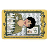 Light_C_4x6冷蔵庫磁石によって照明される マグネット (横)