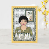 Light_C_Greetingカードで照らされる カード (黄色い花)