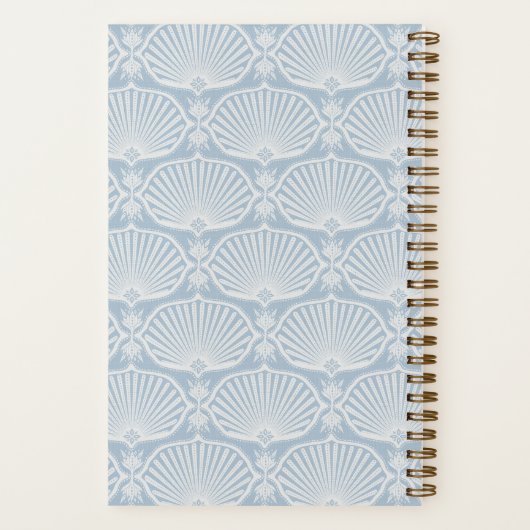 Light Coastal Blue | Deco Fans Personalized ノートブック (裏面)