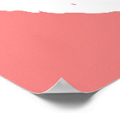 Light Coral and White Lips ポスター (角)