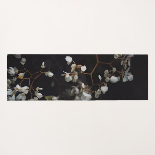 Light & dark floral aesthetic (reversible) ヨガマット (裏面(横))