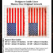 Light Distressed American Flag Pair EX1 Decoupage 薄葉紙